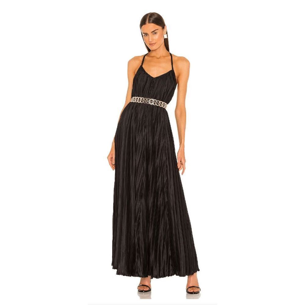 Revolve Vikki Pleated Maxi Dress by LBLC the Label S